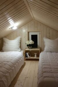 worpswede ferienhaus waldhaus schlafzimmer schlafboden neu