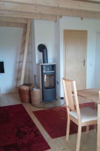 worpswede ferienhaus waldhaus wohnbereich essbereich kaminofen