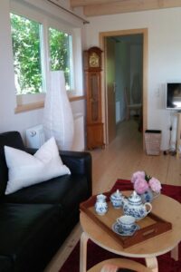 worpswede ferienhaus waldhaus wohnbereich wohnzimmer ansicht