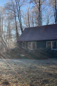 worpswede ferienwohnung lichtgruen aussenansicht haus winter
