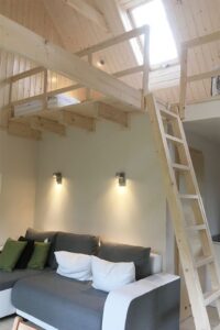 worpswede ferienwohnung lichtgruen wohnzimmer ansicht