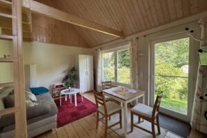 worpswede ferienwohnung weitblick wohnbereich esstisch aussicht