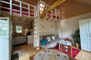 worpswede ferienwohnung weitblick wohnbereich wohnzimmer essbereich kueche